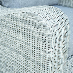 Deko Living 5 Place Seating Outdoor Wicker Sofa and Sofa Chair Set with Table - COP30