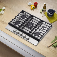 Cosmo 30 in. Haven Collection Drop-in Gas Cooktop with 5 Sealed Burners, Cast Iron Grates in Stainless Steel - COS-CTGH305SS