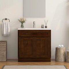 Vanity Art 33-Inch 2-Doors Bath Vanity Cabinet Only - VA4033