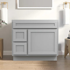 Vanity Art 36-Inch 2-Left Drawers Bath Vanity Cabinet Only - VA4036-2L
