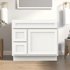 Vanity Art 36-Inch 2-Right Drawers Bath Vanity Cabinet Only - VA4036