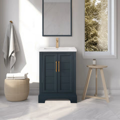 Vanity Art 24-Inch  Bathroom Vanity with Ceramic Top - VA5024