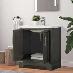 Vanity Art 30- Bathroom Vanity with Ceramic Top - VA5030