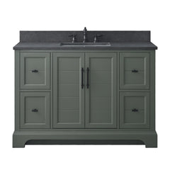 Vanity Art 48-Inch Bathroom Vanity with Engineered Marble Countertop & Backsplash - VA5048