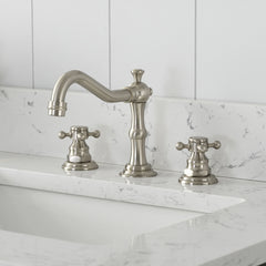 Vanity Art 60-Inch Double Sink Freestanding Bathroom Vanity with Engineered Marble Top - VA5060-D