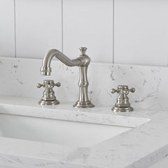 Vanity Art 60-Inch Double Sink Freestanding Bathroom Vanity with Engineered Marble Top - VA5060-D