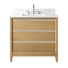 Vanity Art 36” Single Sink Bathroom Vanity  with Engineered Marble Top - VA8036