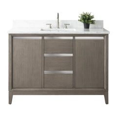 Vanity Art 48-Inch  Single Sink Bathroom Vanity with Engineered Marble Top - VA8048