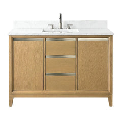 Vanity Art 48-Inch  Single Sink Bathroom Vanity with Engineered Marble Top - VA8048