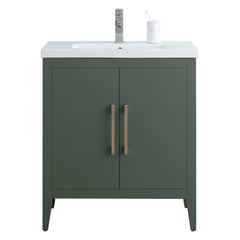 Vanity Art 24-Inch Single Sink Bathroom Vanity Cabinet with Ceramic Top - VA9024