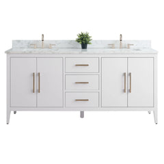 Vanity Art 48'' Single Sink Bathroom Vanity Cabinet with Engineered Marble Top - VA9048