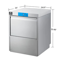 Forno Commerciale Undercounter Dishwasher – Commercial SS304 Stainless Steel – High-Temperature Sanitizing - FCMDW0024