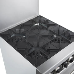 Forno Commerciale 24-Inch Commercial Gas Range – 4 Burners – 3.59 cu. ft. Oven – Stainless Steel - FCMGR0093-24
