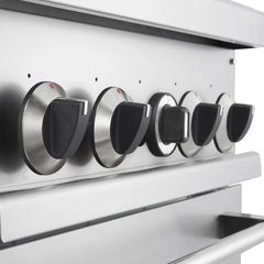 Forno Commerciale 24-Inch Commercial Gas Range – 4 Burners – 3.59 cu. ft. Oven – Stainless Steel - FCMGR0093-24