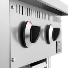 Forno Commerciale 24-Inch Commercial Gas Griddle – 60,000 BTU – Stainless Steel - FCMGG0055-24