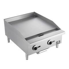 Forno Commerciale 24-Inch Commercial Gas Griddle – 60,000 BTU – Stainless Steel - FCMGG0055-24