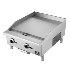 Forno Commerciale 24-Inch Commercial Gas Griddle – 60,000 BTU – Stainless Steel - FCMGG0055-24