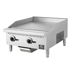 Forno Commerciale 24-Inch Commercial Gas Griddle – 60,000 BTU – Stainless Steel - FCMGG0055-24