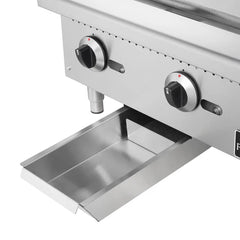 Forno Commerciale 24-Inch Commercial Gas Griddle – 60,000 BTU – Stainless Steel - FCMGG0055-24