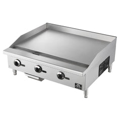 Forno Commerciale 36-Inch Commercial Gas Griddle – 90,000 BTU – 3 Burners – Stainless Steel - FCMGG0055-36