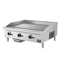 Forno Commerciale 36-Inch Commercial Gas Griddle – 90,000 BTU – 3 Burners – Stainless Steel - FCMGG0055-36