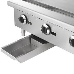 Forno Commerciale 36-Inch Commercial Gas Griddle – 90,000 BTU – 3 Burners – Stainless Steel - FCMGG0055-36