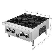 Forno Commerciale 24 Inch Gas Hotplate - FCMHP0079-24