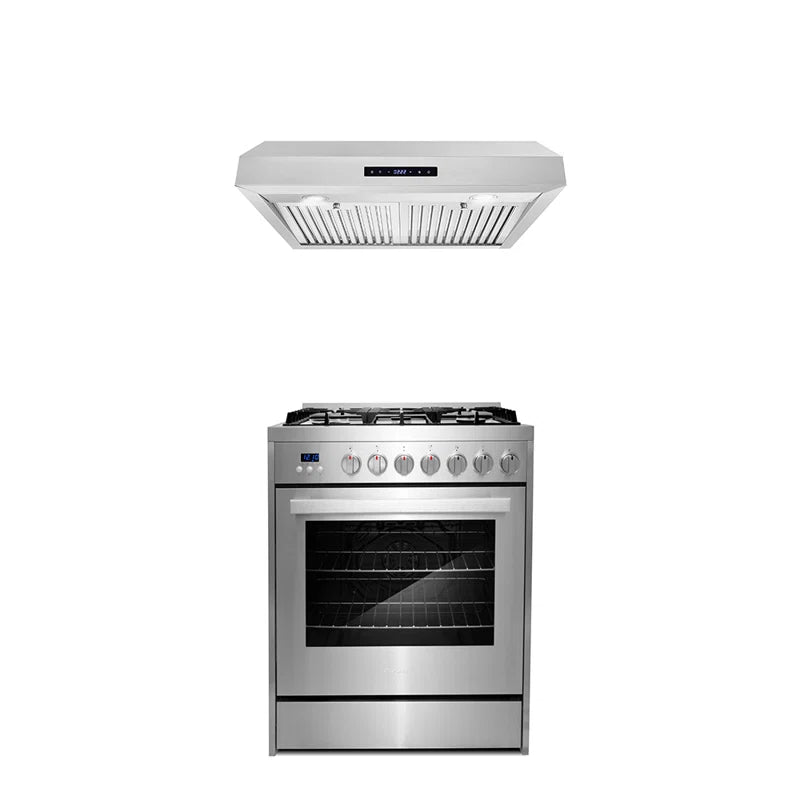 2-Piece Kitchen Package, 30″ Gas Range & Undercabinet Range Hood - COS-2PKG-135