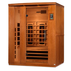 Dynamic Lugano 3-Person Full Spectrum Near Zero EMF (Under 2MG) FAR Infrared Sauna (Canadian Hemlock) - DYN-6336-03 FS