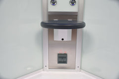 Platinum Corner Steam Shower with Sliding Glass Door, White Tempered Glass - DZ901A