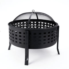Deko Living 27" Round Wood Burning Firepit - COB10514