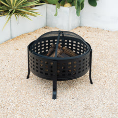 Deko Living 27" Round Wood Burning Firepit - COB10514