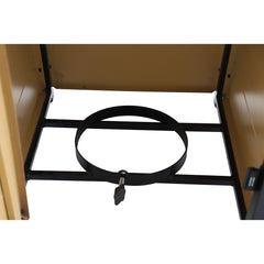 Deko Living 18" Tapered Square Outdoor Propane Fire Pit Table - COB10011