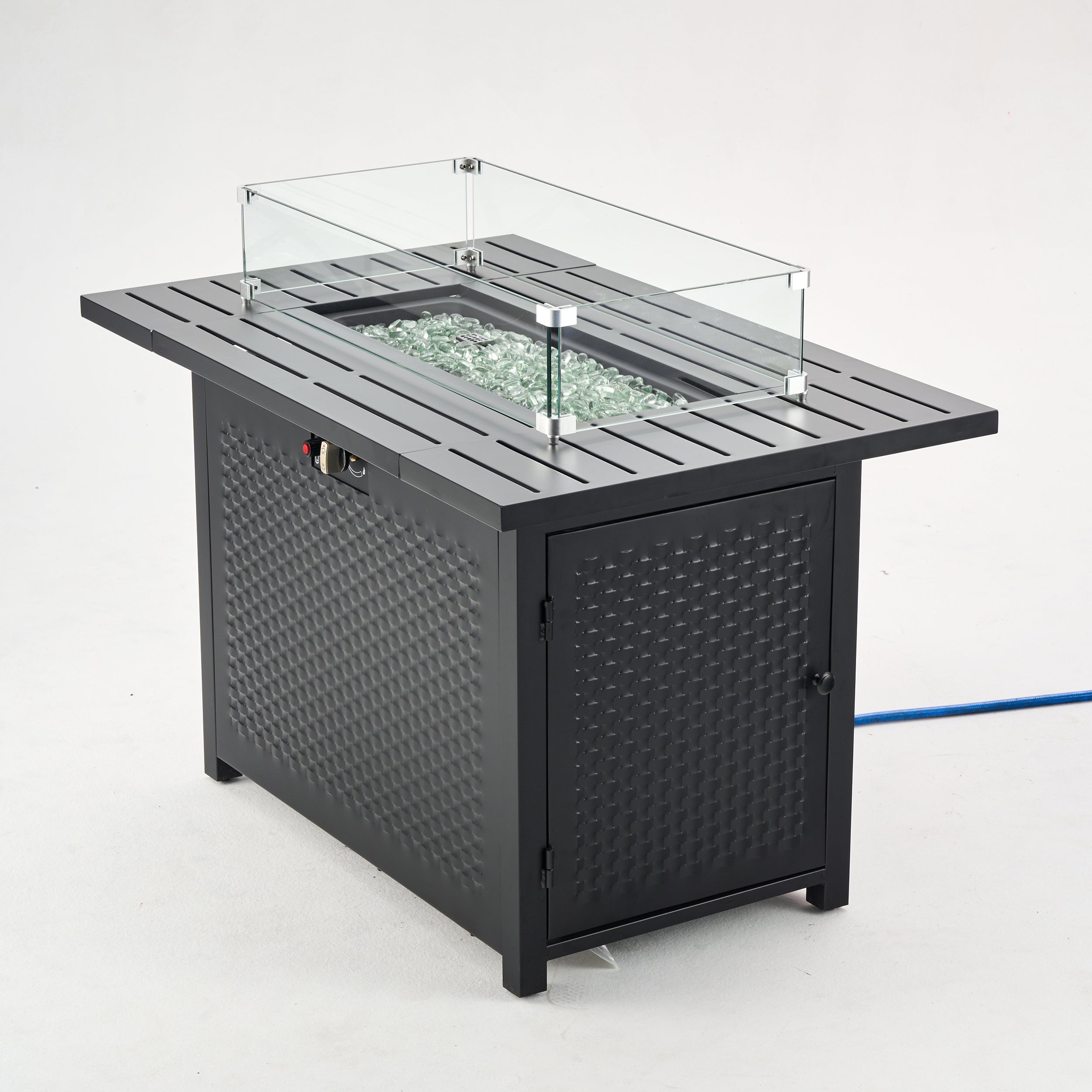 Deko Living 43" Outdoor Rectangular Propane Fire Pit Table - COB10010