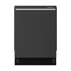 Forno Stella 24" Built-in Dishwasher, Tall Tub, Top Touch Control, Fingerprint-Resistant Dishwasher, Quiet 44 dBA, Soil-Sensing Capable, NSF & ENERGY STAR - Black - Front - The Home Selection