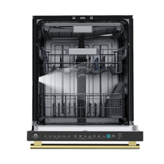 Forno Stella 24" Built-in Dishwasher, Tall Tub, Top Touch Control, Fingerprint-Resistant Dishwasher, Quiet 44 dBA, Soil-Sensing Capable, NSF & ENERGY STAR - Black - Interior Light - The Home Selection