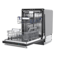Forno Stella 24" Built-in Dishwasher, Tall Tub, Top Touch Control, Fingerprint-Resistant Dishwasher, Quiet 44 dBA, Soil-Sensing Capable, NSF & ENERGY STAR - FDWBI8010