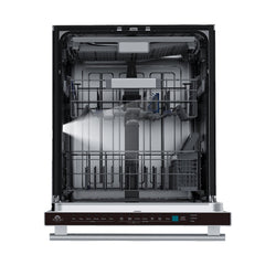 Forno Stella 24" Built-in Dishwasher, Tall Tub, Top Touch Control, Fingerprint-Resistant Stainless Steel Dishwasher, Quiet 44 dBA, Soil-Sensing Capable, NSF & ENERGY STAR - Interior Light - The Home Selection