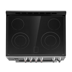 Cosmo Cosmo 30 in. Stellar Collection 5.0 cu. ft. Electric Range with 4 Burner Glass Cooktop and Convection Oven in Stainless Steel - COS-ERD304K