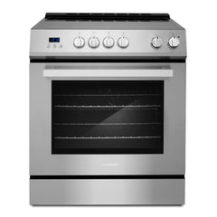 Cosmo Cosmo 30 in. Stellar Collection 5.0 cu. ft. Electric Range with 4 Burner Glass Cooktop and Convection Oven in Stainless Steel - COS-ERD304K