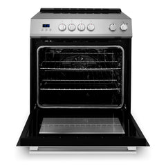Cosmo Cosmo 30 in. Stellar Collection 5.0 cu. ft. Electric Range with 4 Burner Glass Cooktop and Convection Oven in Stainless Steel - COS-ERD304K