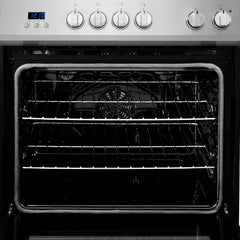 Cosmo Cosmo 30 in. Stellar Collection 5.0 cu. ft. Electric Range with 4 Burner Glass Cooktop and Convection Oven in Stainless Steel - COS-ERD304K