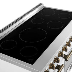 Forno Paolo 48-Inch Freestanding Electric Range – 6.7 Cu. Ft. – True Convection Oven – Energy Efficient - FFSEL6011-48