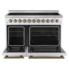 Forno Paolo 48-Inch Freestanding Electric Range – 6.7 Cu. Ft. – True Convection Oven – Energy Efficient - FFSEL6011-48