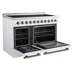 Forno Paolo 48-Inch Freestanding Electric Range – 6.7 Cu. Ft. – True Convection Oven – Energy Efficient - FFSEL6011-48