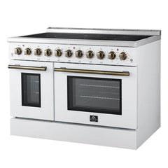 Forno Paolo 48-Inch Freestanding Electric Range – 6.7 Cu. Ft. – True Convection Oven – Energy Efficient - FFSEL6011-48