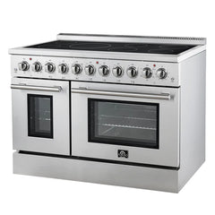 Forno Paolo 48-Inch Freestanding Electric Range – 6.7 Cu. Ft. – True Convection Oven – Energy Efficient - FFSEL6011-48