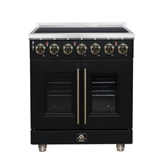 Forno 30" Freestanding French Door Electric Range with 5 Elements, FFSEL6955-30 - The Home Selection