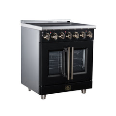 Forno 30" Freestanding French Door Electric Range with 5 Elements, FFSEL6955-30 - The Home Selection