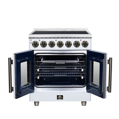 Forno 30" Freestanding French Door Electric Range with 5 Elements, FFSEL6955-30 - The Home Selection